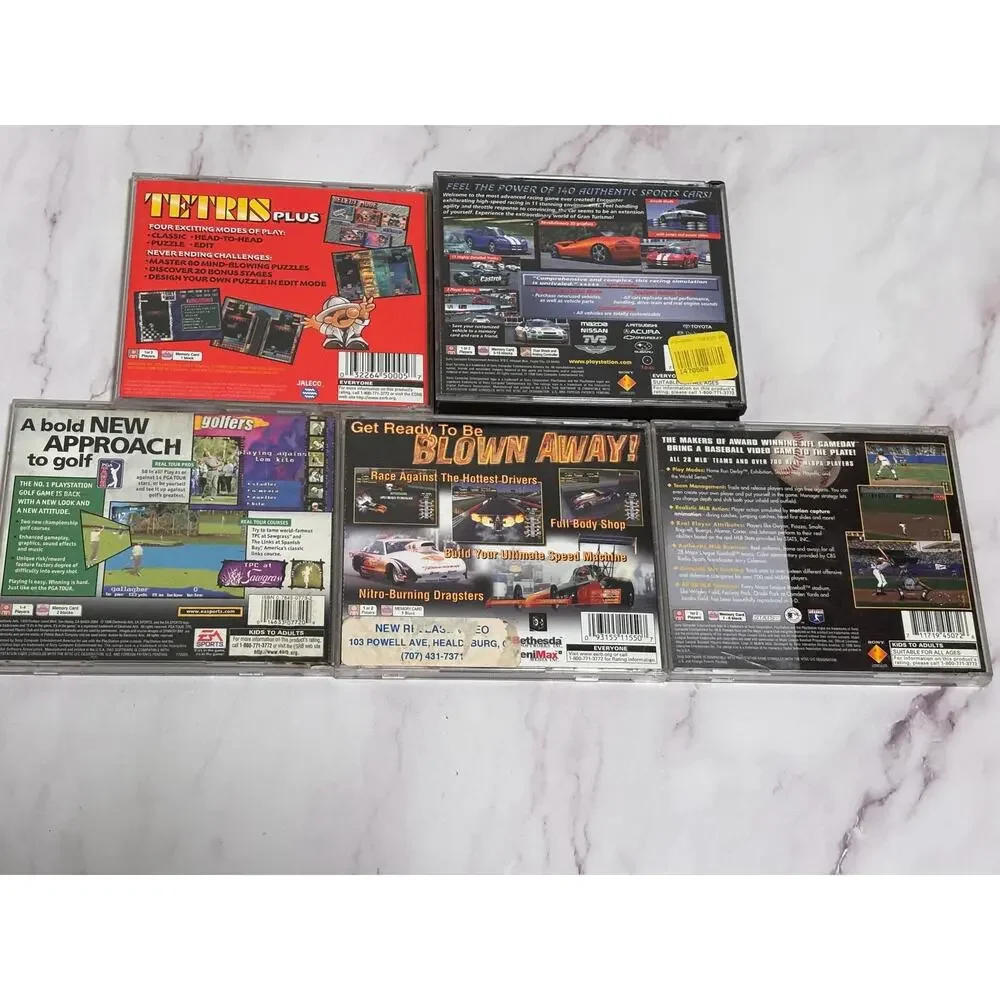 Lot of 5 Ps1 Play Station Video Games